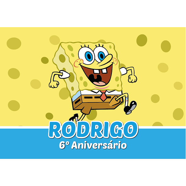 Painel Aniversário SpongeBob 1