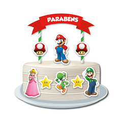 Cake Topper Super Mario