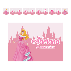 Kit Decoração de Aniversário Princesa Aurora