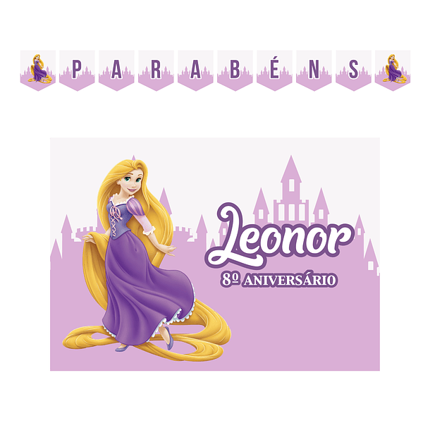Kit Decoração de Aniversário Rapunzel  1