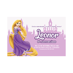 Convites Princesa Rapunzel