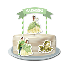 Cake Topper La Princesa y el Sapo