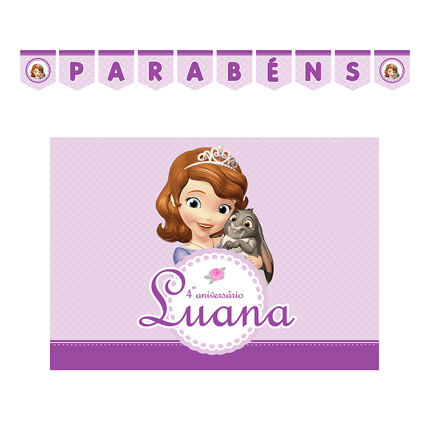 Kit Decoração de Aniversário Princesa Sofia 1