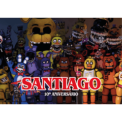 Painel Aniversário 5 Nights at Freddy's
