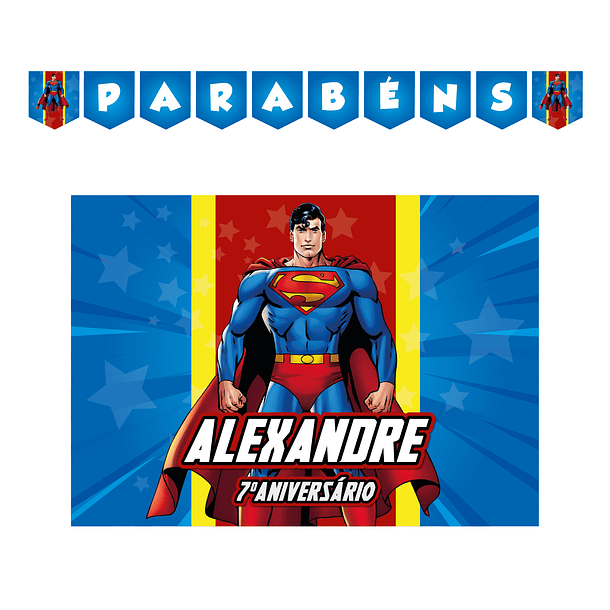 Kit Decoração de Aniversário Super Homem 1