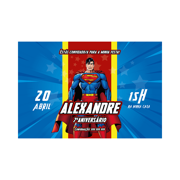 Convites Super Homem 1