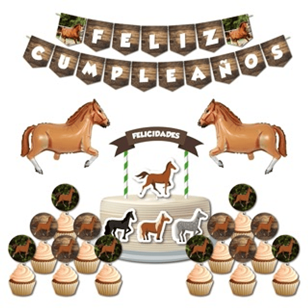 🇪🇦 Pack Festa Aniversário 🇪🇦 ES Cavalo  1
