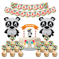 🇪🇦 Pack Festa Aniversário 🇪🇦 ES Panda Bolinhas