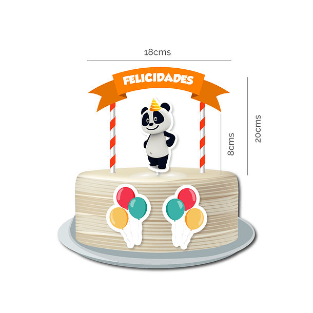 🇪🇦 Pack Festa Aniversário 🇪🇦 ES Panda Bolinhas 3