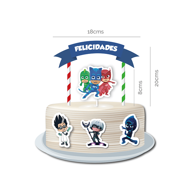 🇪🇦 Pack Fiesta Cumpleaños 🇪🇦 ES PJ Masks 3