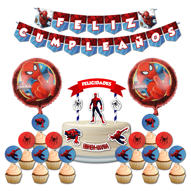 🇪🇦 Pack Fiesta Cumpleaños 🇪🇦 ES Spider Man 1