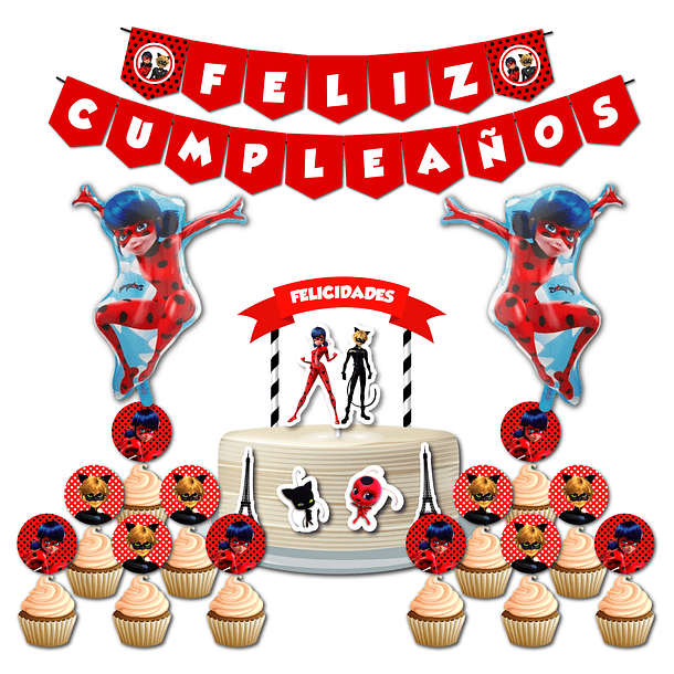 🇪🇦 Pack Fiesta Cumpleaños 🇪🇦 ES Ladybug 1