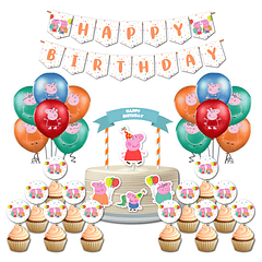 🇬🇧 Birthday Party Pack 🇬🇧 UK Peppa Pig
