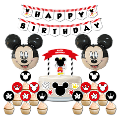 🇬🇧 Pack Festa Aniversário 🇬🇧 UK Mickey Vermelho