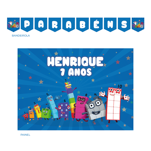 Kit Decoração Numberblock (Várias Opções) 1