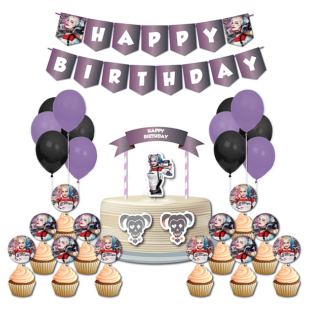 Birthday Party Pack Harley Quinn 8