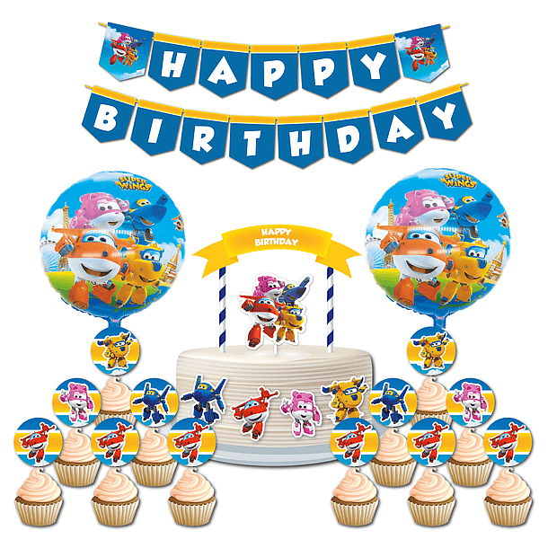 Birthday Party Pack Super Wings 8