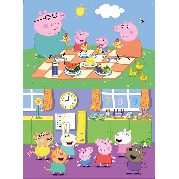 Puzzle Peppa 2x60pcs 2