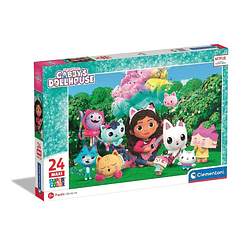 Puzzle Casa Bonecas Gabby 24pcs 