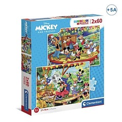 Puzzle Mickey 2x60pcs