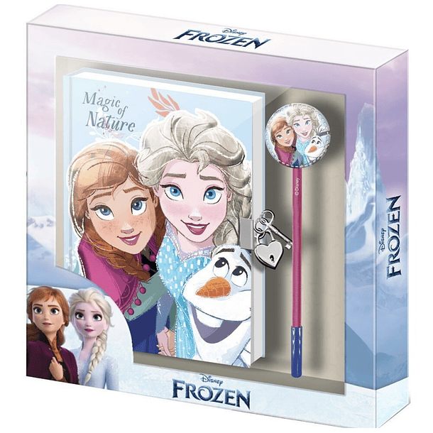 Conjunto Diário Secreto e Caneta Frozen 1