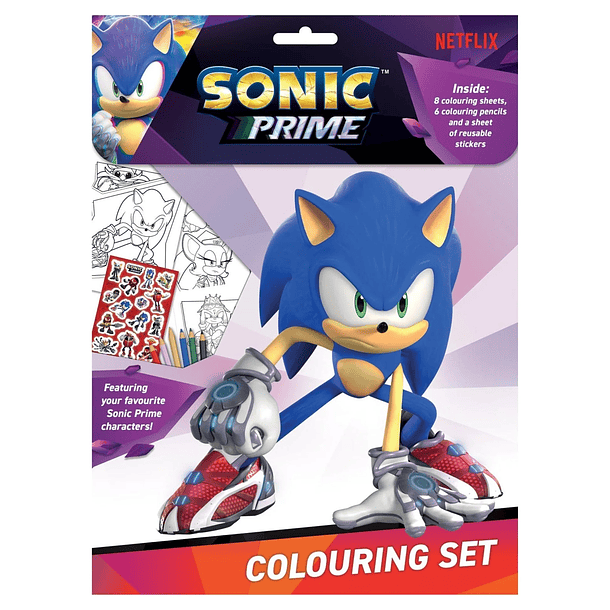 Conjunto de colorir Sonic 1