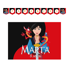 Birthday Decor Kit “Mulan”