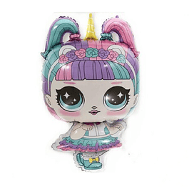 Balão LOL Unicorn Doll 81x48cms