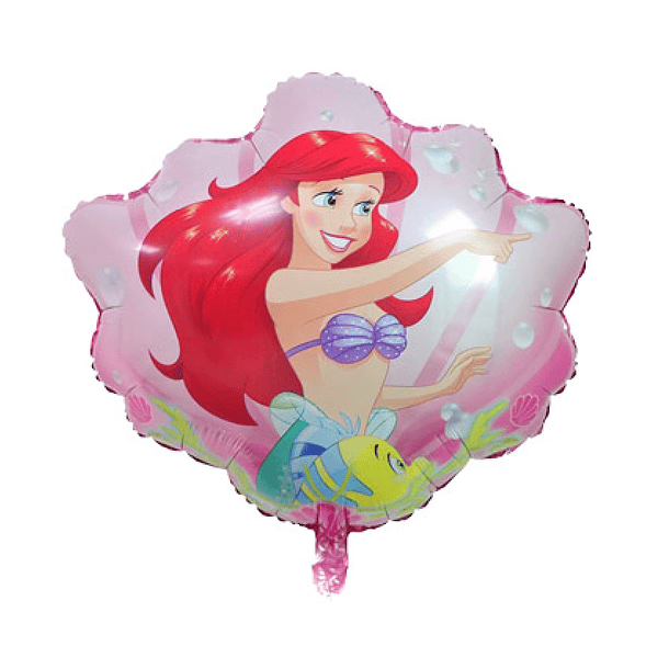 Balão Concha Sereia Ariel 63x61cms 1