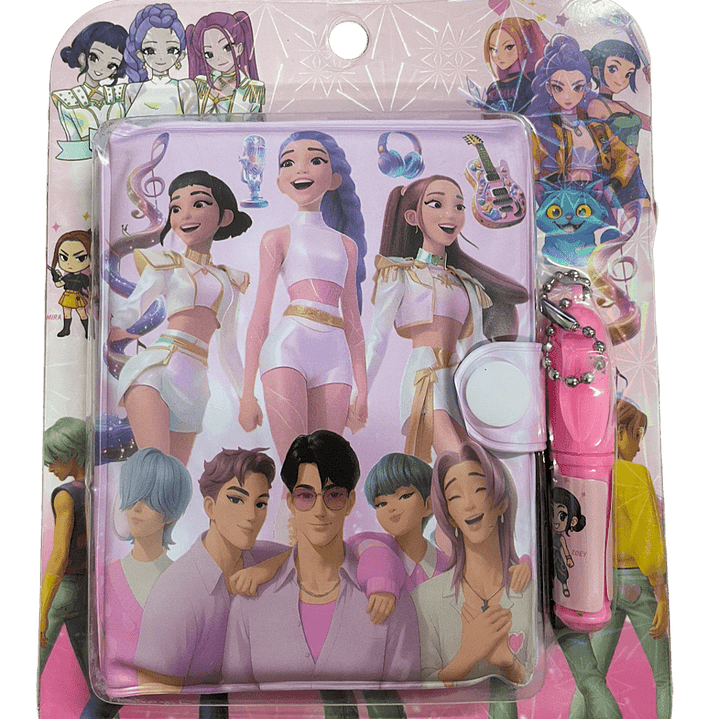 Bloc de notas y bolígrafo Huntrix 6