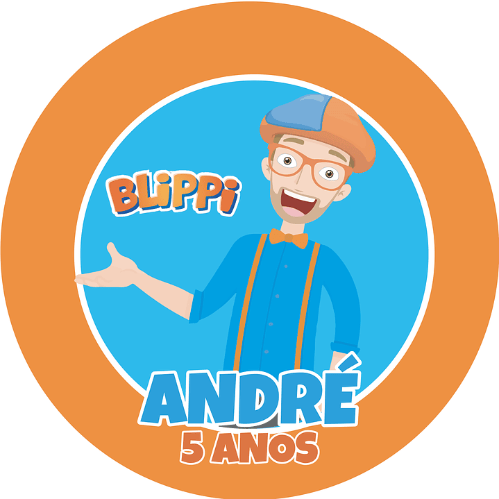 Painel Redondo Blippi 1