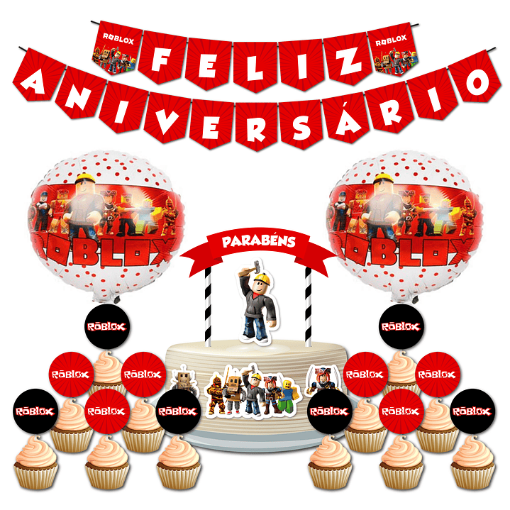 Pack Festa Aniversário Roblox 1