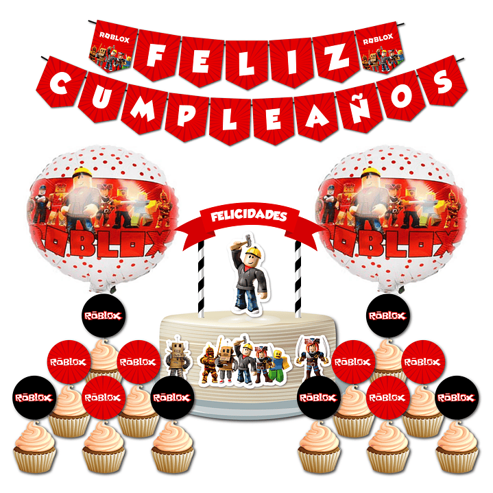 Pack Festa Aniversário Roblox 6