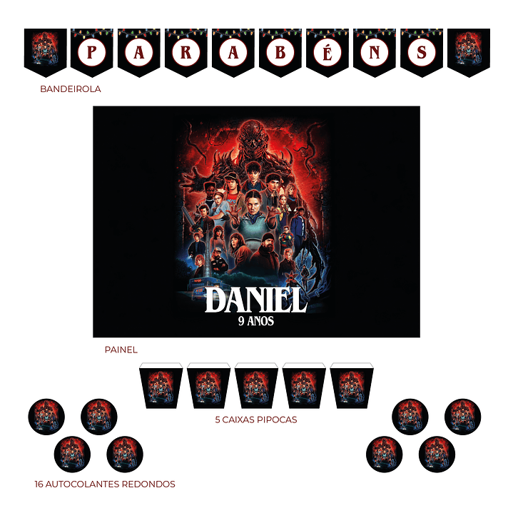 Stranger Things 5 Decoration Kit (Various Options) 3