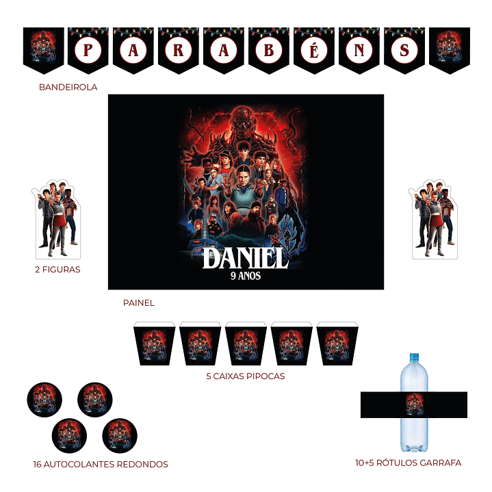 Stranger Things 5 Decoration Kit (Various Options) 4