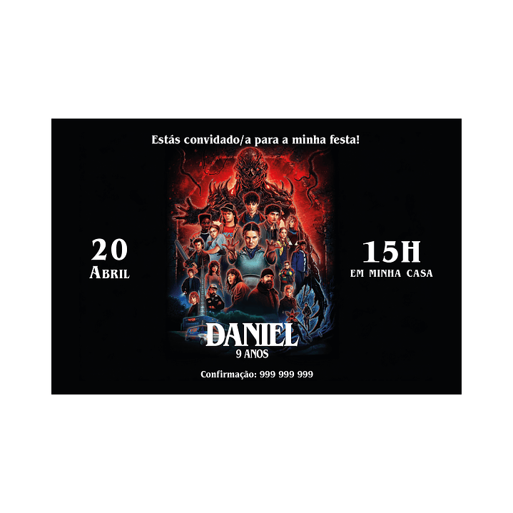 Invitations Stranger Things 5 1