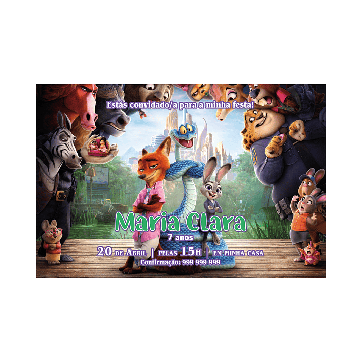 Invitations Zootopia 2 1