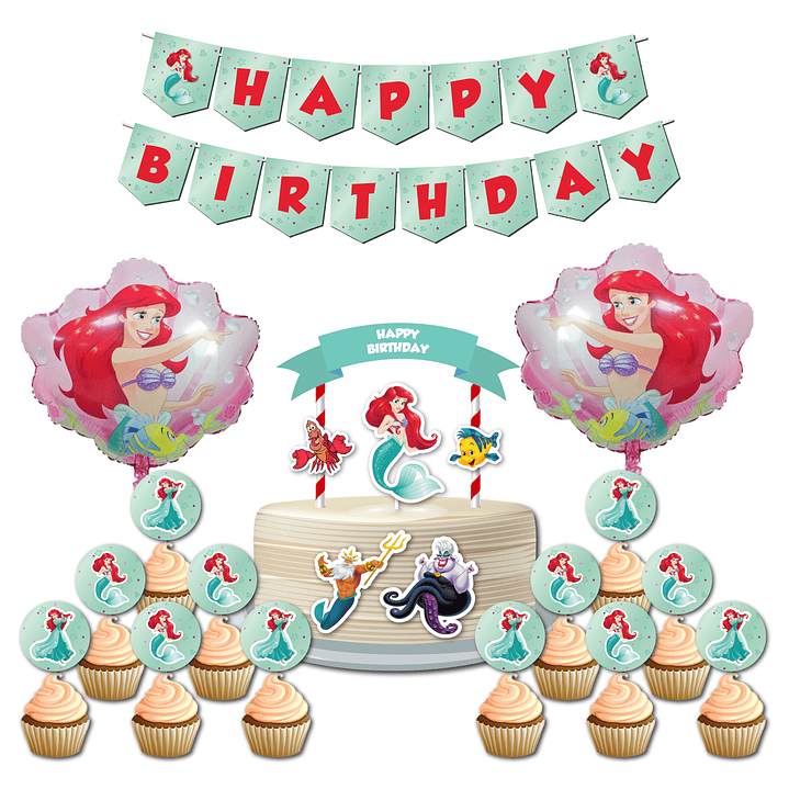 Birthday Party Pack Little Mermaid 8