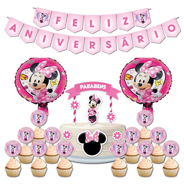 Pack Fiesta Cumpleaños Minnie 1