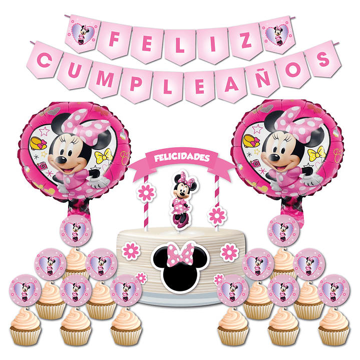 Pack Fiesta Cumpleaños Minnie 6