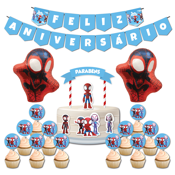 Pack Fiesta Cumpleaños Spidey 1