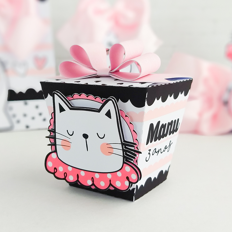 Kit de Festa Gatinha Rosa 8