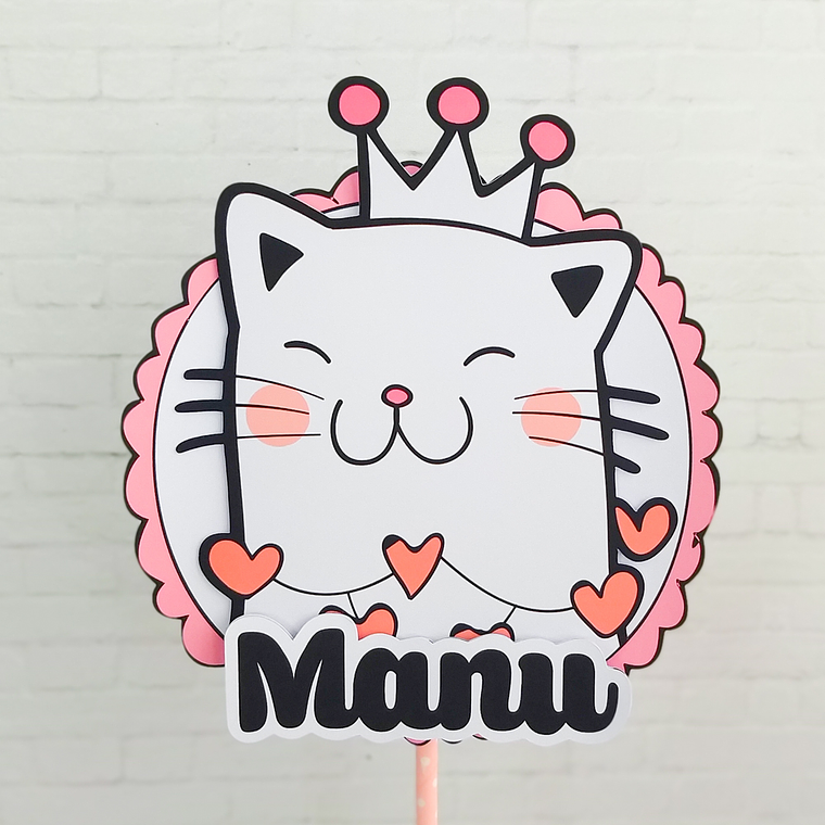 Kit de Festa Gatinha Rosa 2