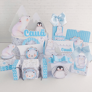 Kit de Festa Animais do Ártico