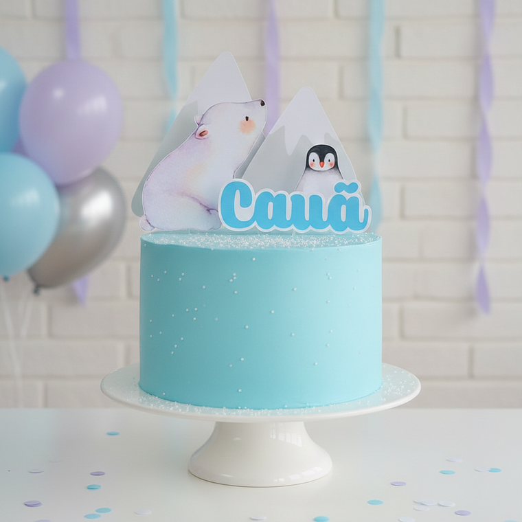 Kit de Festa Animais do Ártico 3