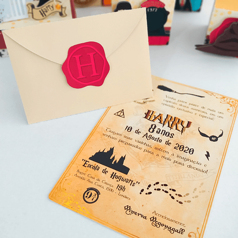 Convite Harry Potter