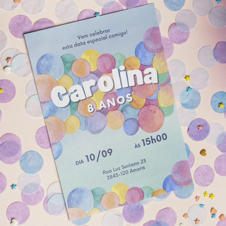 Convite Clássico Tema à Escolha 2