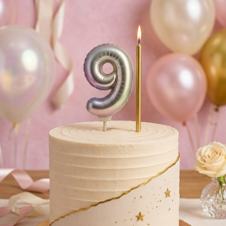 Topo de Bolo Balão Foil 4