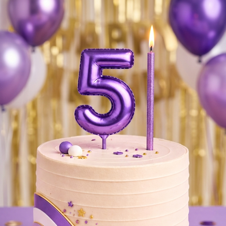 Topo de Bolo Balão Foil 6