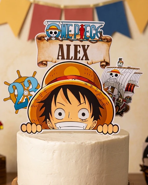 Topo de Bolo One Piece
